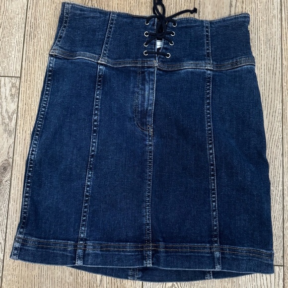 FREE PEOPLE Modern Femme Corset Mini Skirt - Picture 2 of 5